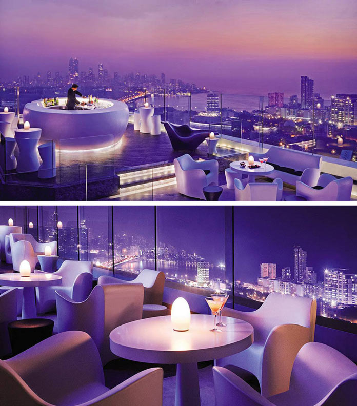Бар на крыше отеля Four Seasons в Мумбаи, Индия