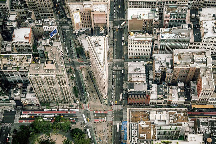 Нью-Йорк с высоты, фото Джорджа МакКинзи младшего Flatiron Building, Нью-Йорк с высоты, фото Джорджа МакКинзи младшего